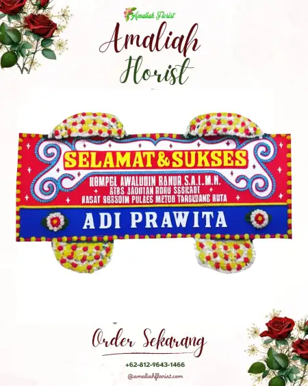 Papan Bunga Ucapan Selamat Gumukmas